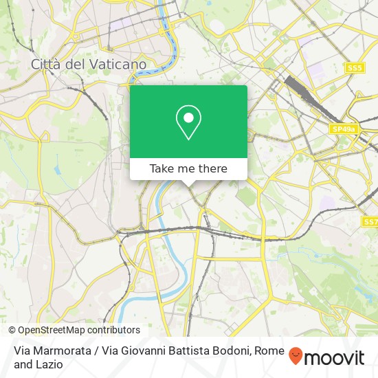 Via Marmorata / Via Giovanni Battista Bodoni map