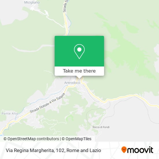 Via Regina Margherita, 102 map