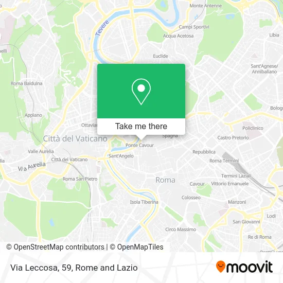 Leccosa Street, 59 map