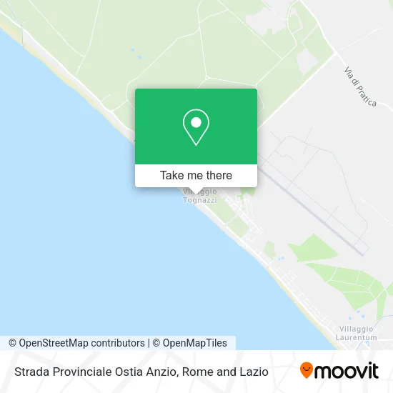 Strada Provinciale Ostia Anzio map