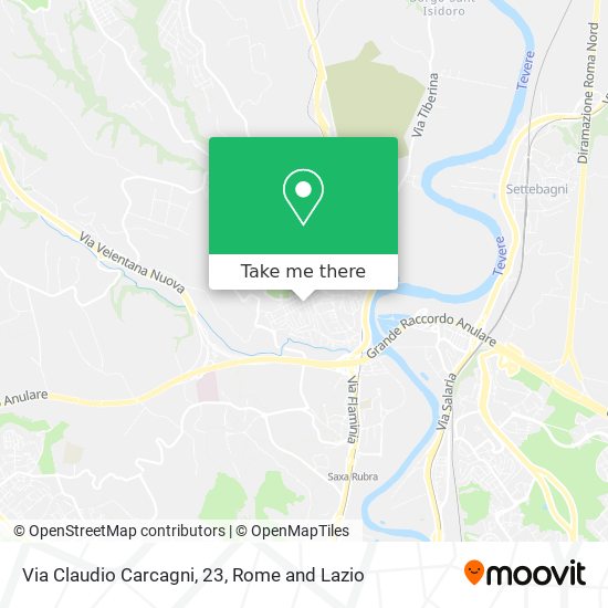 Via Claudio Carcagni, 23 map