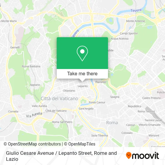 Giulio Cesare Avenue / Lepanto Street map