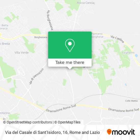 Via del Casale di Sant'Isidoro, 16 map
