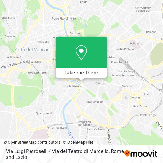 Via Luigi Petroselli / Via del Teatro di Marcello map