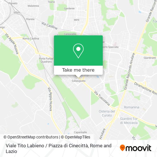 Viale Tito Labieno / Piazza di Cinecittà map