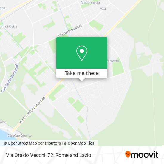 Via Orazio Vecchi, 72 map