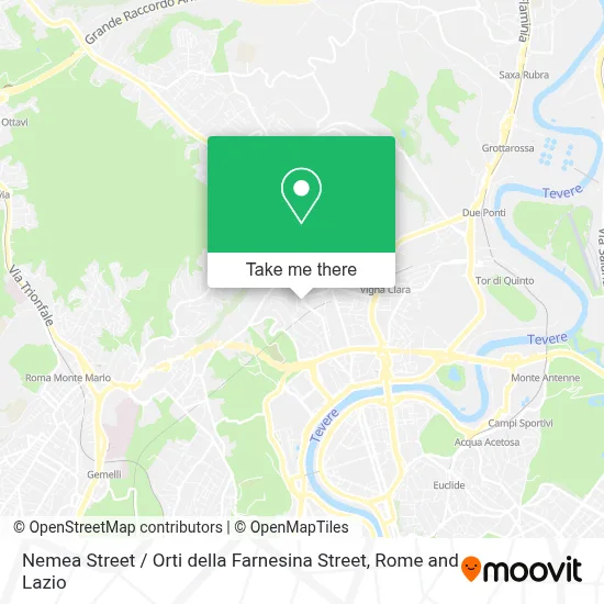 Nemea Street / Orti della Farnesina Street map