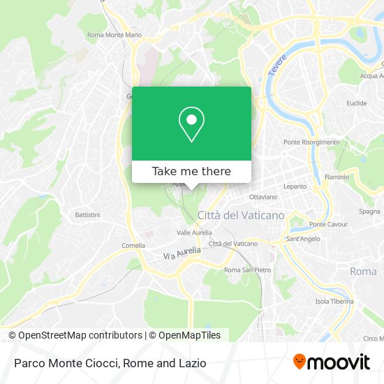 Parco Monte Ciocci map