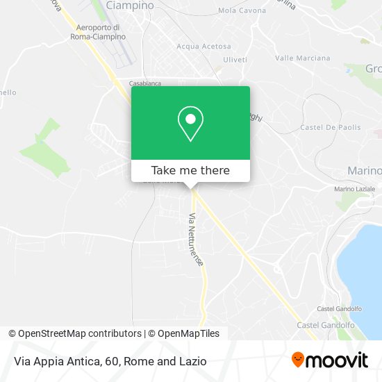 Via Appia Antica, 60 map