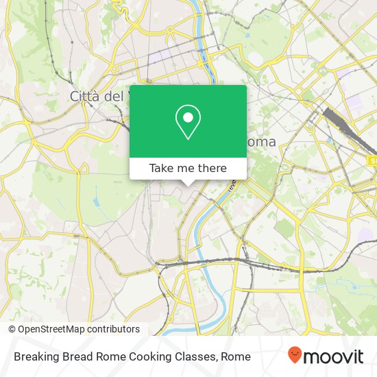 Breaking Bread Rome Cooking Classes map