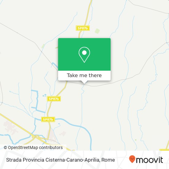 Strada Provincia Cisterna-Carano-Aprilia map