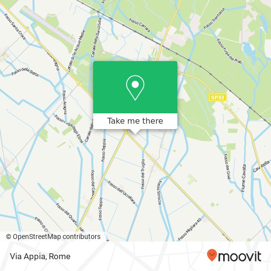 Via Appia map