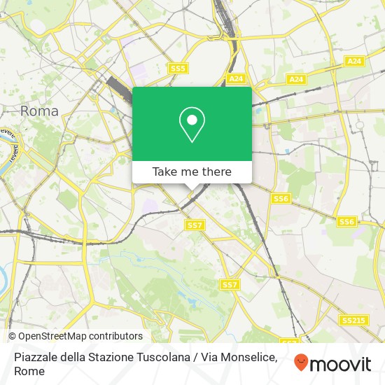 Piazzale della Stazione Tuscolana / Via Monselice map