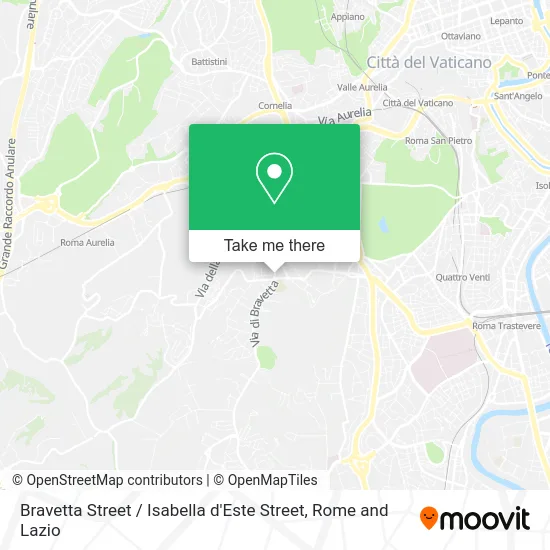 Bravetta Street / Isabella d'Este Street map