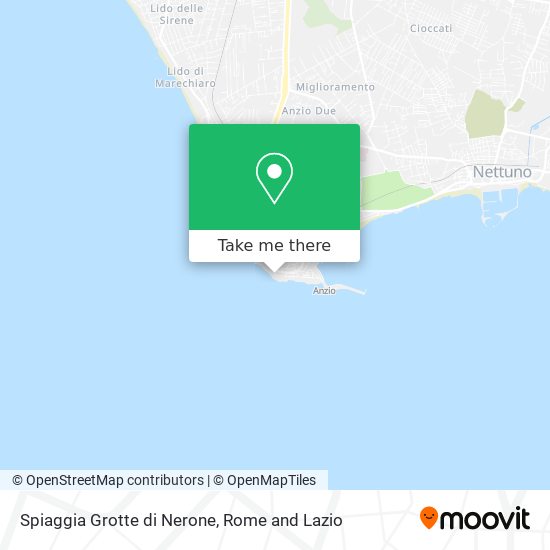 Spiaggia Grotte di Nerone map