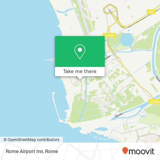 Rome Airport Inn map