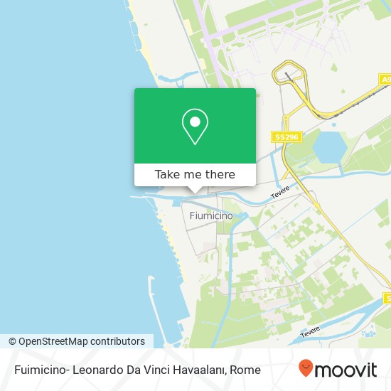 Fuimicino- Leonardo Da Vinci Havaalanı map