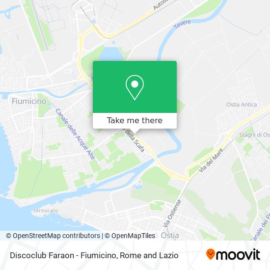 Discoclub Faraon - Fiumicino map