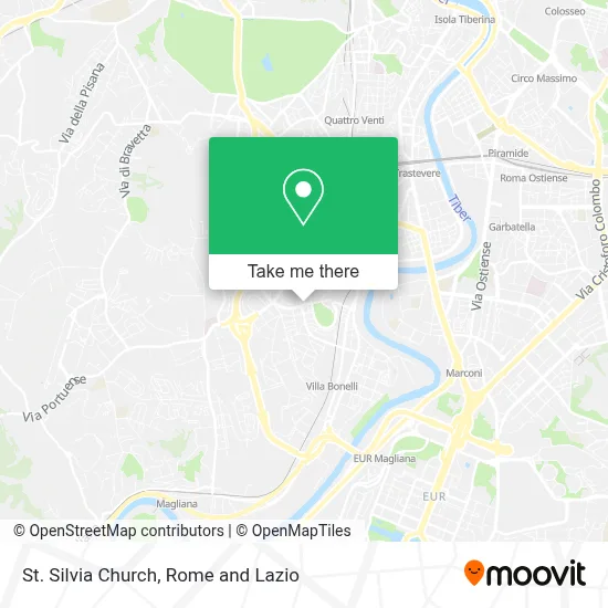 St. Silvia Church map