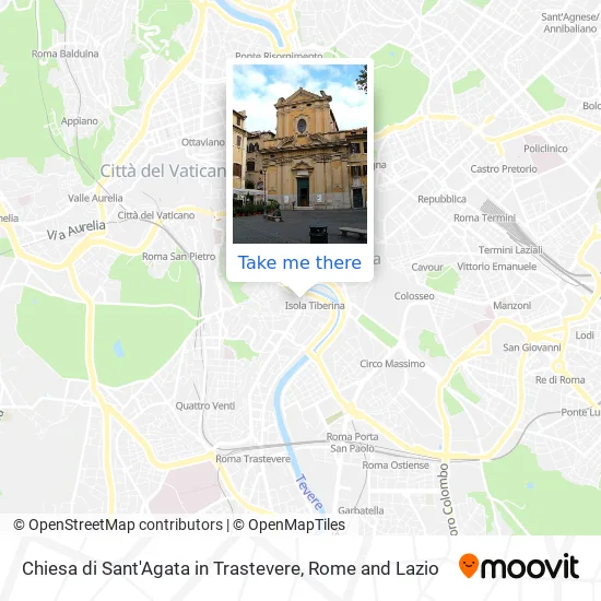 Chiesa di Sant'Agata in Trastevere map