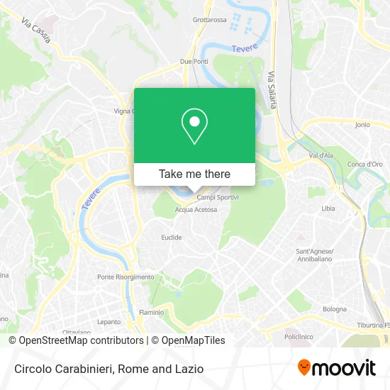 Carabinieri Club map