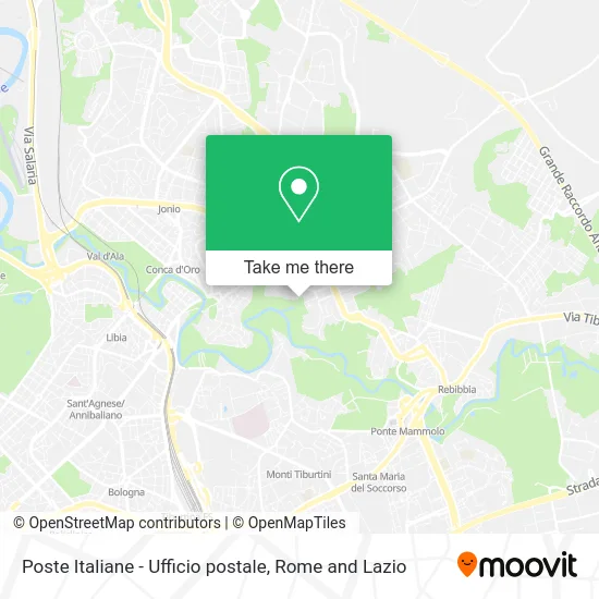 Italian Post Office map