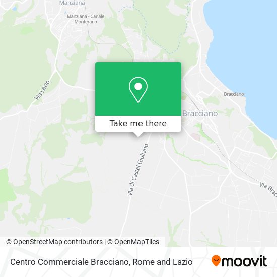 Centro Commerciale Bracciano map