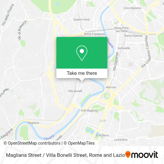 Magliana Street / Villa Bonelli Street map