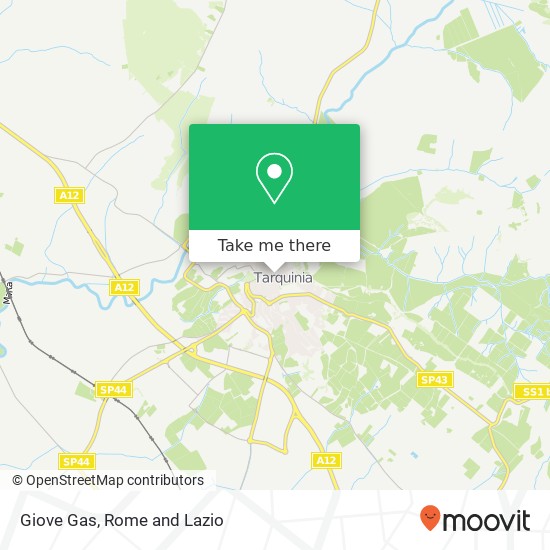 Giove Gas map