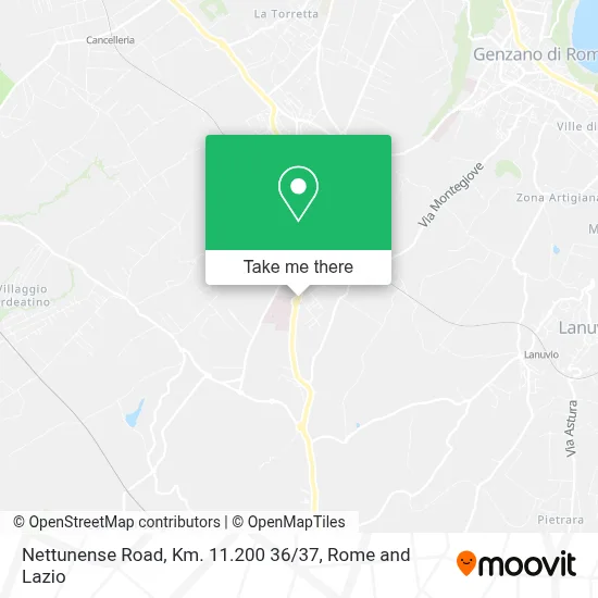 Nettunense Road, Km. 11.200 36 / 37 map