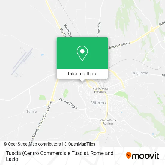 Tuscia Shopping Center map