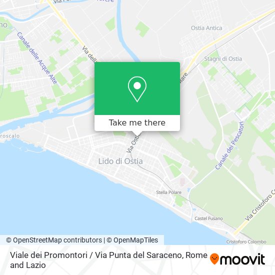 Viale dei Promontori / Via Punta del Saraceno map
