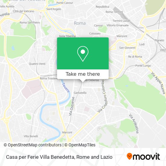 Casa per Ferie Villa Benedetta map