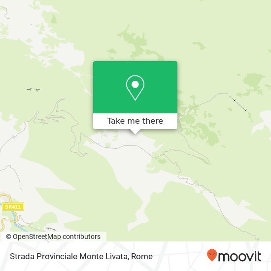 Strada Provinciale Monte Livata map