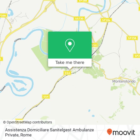 Assistenza Domiciliare Sanitelgest Ambulanze Private map