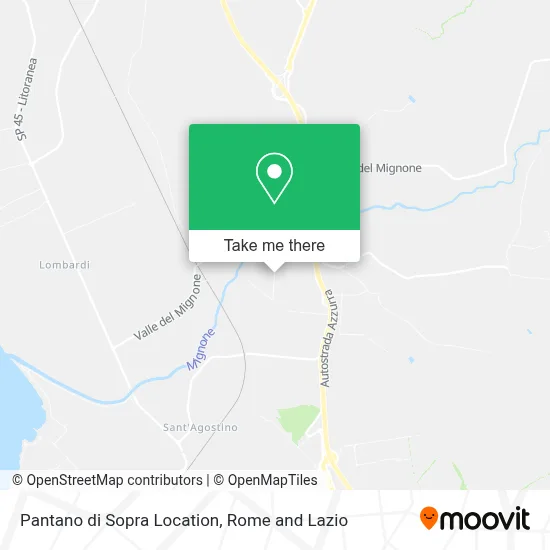 Pantano di Sopra Location map