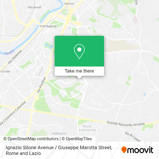 Ignazio Silone Avenue / Giuseppe Marotta Street map