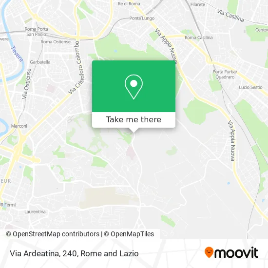 Via Ardeatina, 240 map