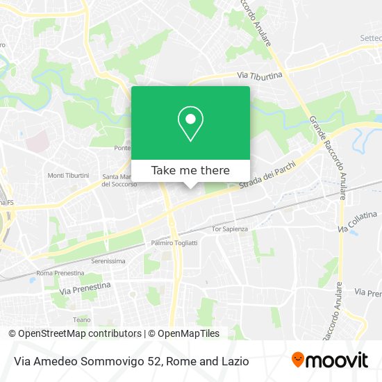 Via Amedeo Sommovigo 52 map