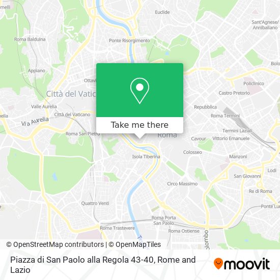Piazza di San Paolo alla Regola 43-40 map