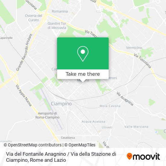 Via del Fontanile Anagnino / Via della Stazione di Ciampino map