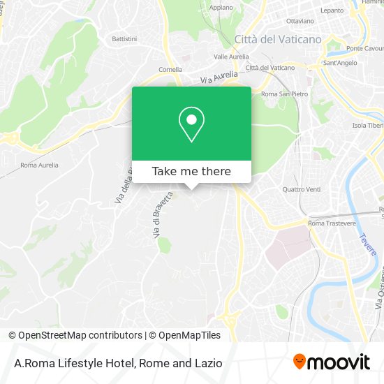 A.Roma Lifestyle Hotel map