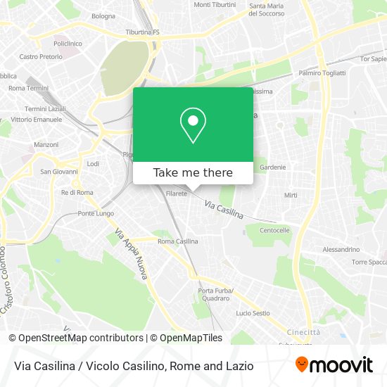 Via Casilina / Vicolo Casilino map