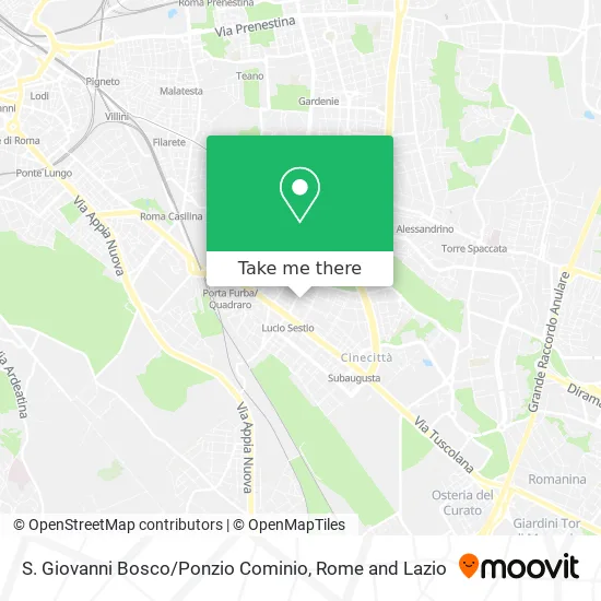 St. Giovanni Bosco / Ponzio Cominio map