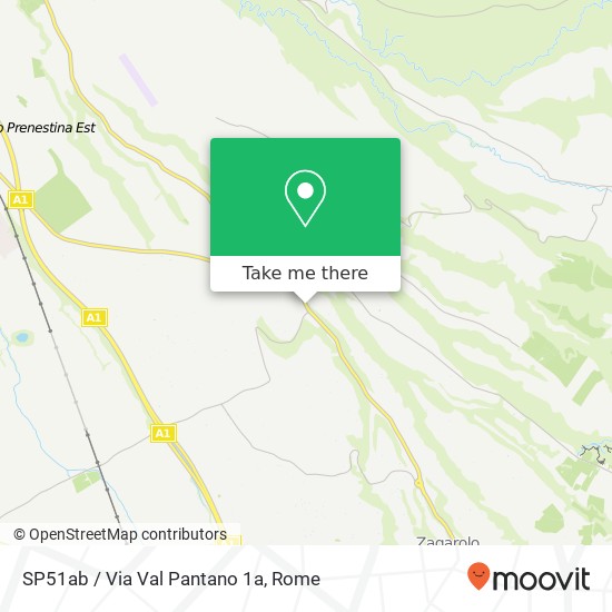 SP51ab / Via Val Pantano 1a map