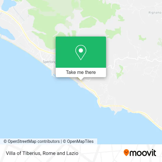 Villa of Tiberius map