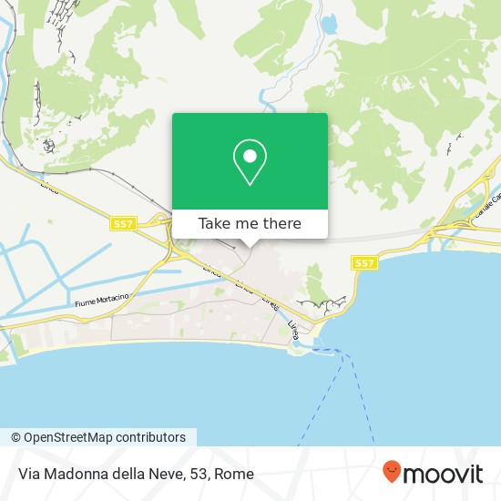 Via Madonna della Neve, 53 map