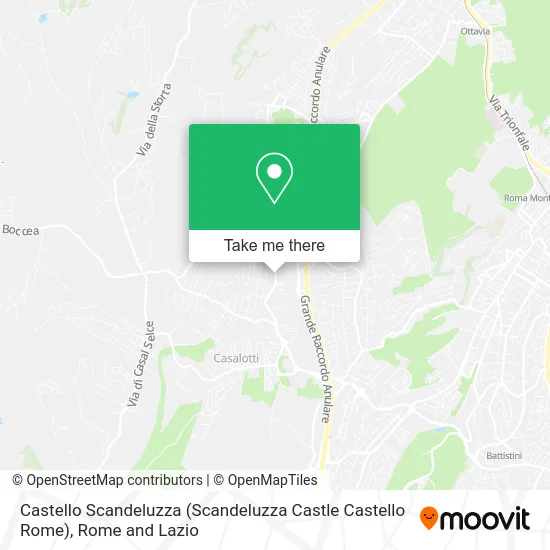 Castello Scandeluzza (Scandeluzza Castle Castello Rome) map