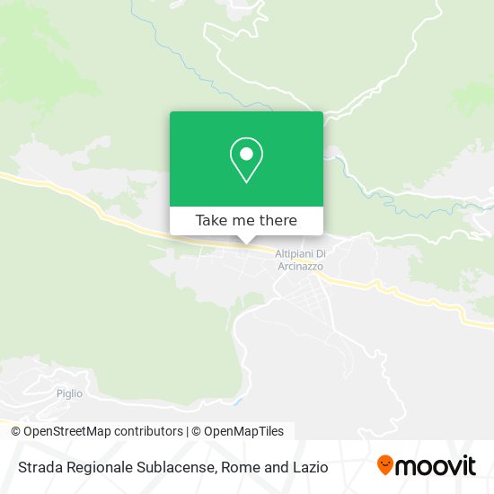 Strada Regionale Sublacense map