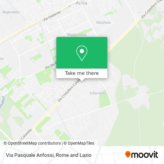 Via Pasquale Anfossi map